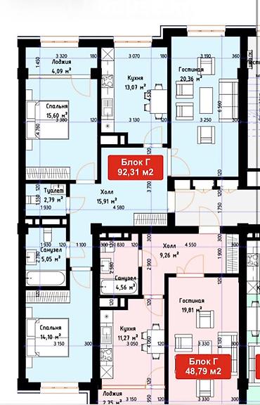 2 комнаты, 93 м², Кок-Жар мкр Элитка, 10 этаж, ПСО (под самоотделку)