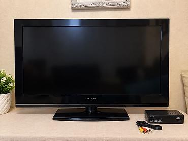 lcd monitor: Hitachi LCD televizor + HD rəqəmsal tuner (DVB-T2) komplekti satılır — 1