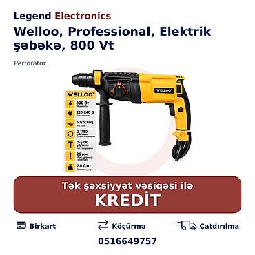 cekic 2018 cekic 2018: Elan başlığı: Perforator Welloo, Professional, Elektrik şəbəkə, 800 Vt — 1