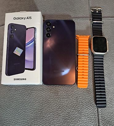 Техника и электроника: Samsung Galaxy A15, 128 ГБ, цвет - Синий — 3