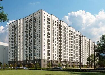 недостроенные дома в бишкеке: 1 бөлмө, 50 кв. м, 7 кабат