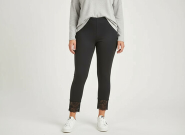 legginsy z wysokim stanem czarne: Janina, Leggings Sports for women, size XL