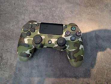 Видеоигры и приставки: Геймпад Sony DualShock 4 (PS4), камуфляж Есть следы эксплуатации — 1
