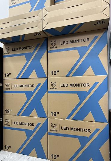 Monitorlar: MONSTER 19" LED Monitor TƏZƏ❗️ bağlı qutu. SAY VAR 75 HZ - Ekran — 4