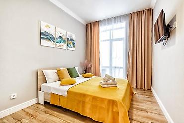 Посуточная аренда квартир: 1 комната, Душевая кабина, Постельное белье, Кондиционер — 16