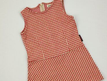 czerwona sukienka z bufiastymi rękawami: Сукня, 1,5-2 р., 86-92 см, стан - Хороший