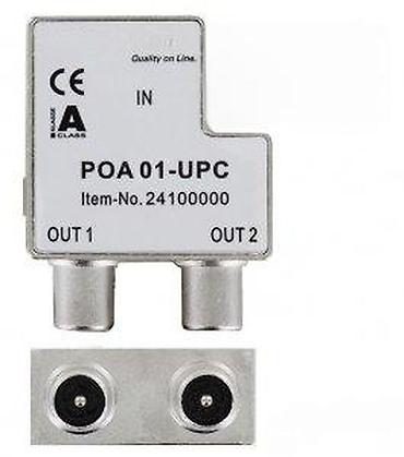 Aksesoari za TV i video: Braun teleCom POA 01-UPC – push-on IEC razdelnik (splitter) - Model — 10