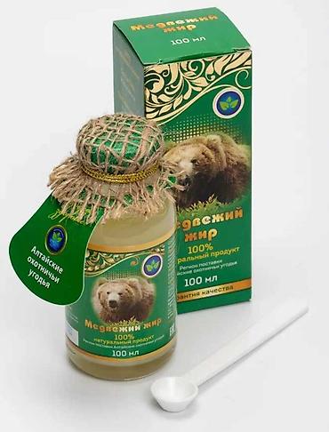 Медвежий жир, 100 мл - 100% натуральный продукт - Фасовка: стеклянная