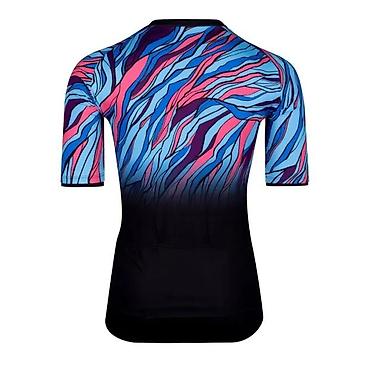 Oprema za bicikliste: DRES FORCE LIFE KRATKI RUKAV, CRNA-PLAVA-ROZE | Dres je dizajniran — 2