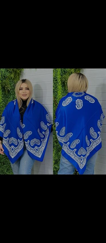 Baş geyimləri: Keyfiyyətli Ipək Kəlağayılar 25azn Razmeri 140/140sm Kenarlari tikisli — 5