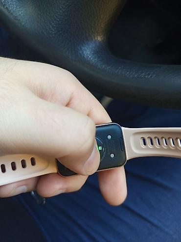 Şəxsi əşyalar: Huawei Watch Fit (beji rəngli silikon kəmər) - Dördbucaqlı rəngli — 4