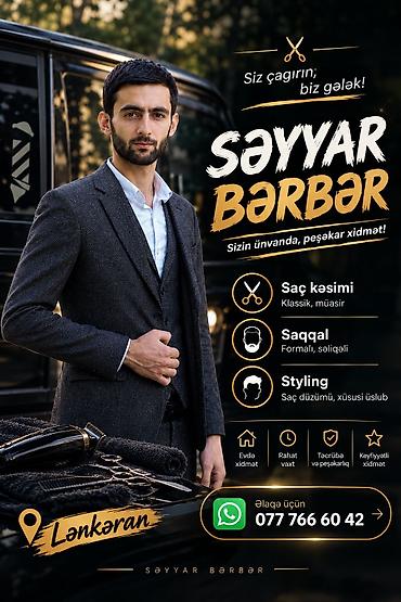 şekil videosu: ✂️💈 SƏYYAR BƏRBƏR — LƏNKƏRAN 💈✂️ Artıq bərbərə getməyə ehtiyac yoxdur! — 1