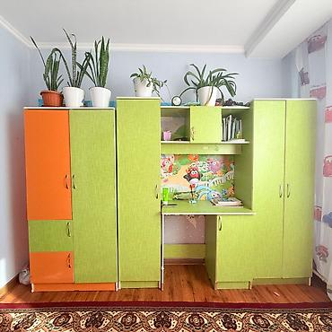 Двухъярусные детские кровати: Двухъярусная детская кровать, ЛДСП, цвет - Голубой — 5