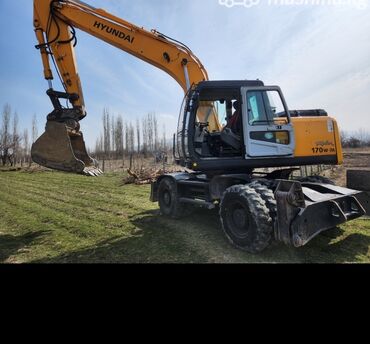кран манипулятор: Экскаватор, Hyundai, Колесный