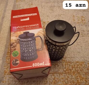setka ot komarov: Новый, цвет - Черный, Заварочный чайник, Стекло