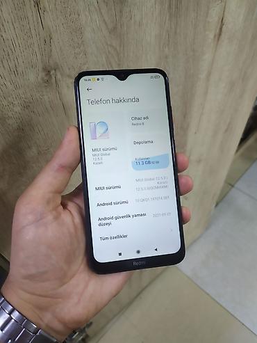 Mobil telefonlar: Redmi 8, 32 GB, rəng - Boz, Barmaq izi — 3