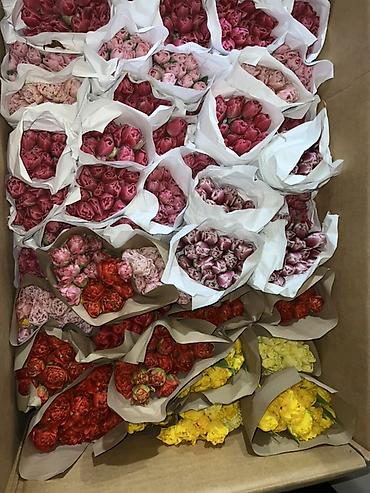 Букеты из живых цветов: Тюльпаны в крафт-упаковке — оптовые и розничные букеты. - — 8