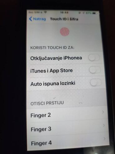 Apple iPhone: Apple iPhone iPhone 5, 16 GB, Matte Silver, Otisak prsta — 11