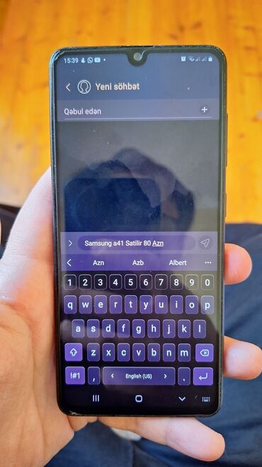 samsung 200 azn: Samsung Galaxy A41, 64 GB, Zəmanət, İki sim kartlı, Sənədlərlə