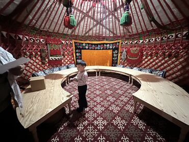Аренда юрт: Аренда юрты, Каркас Деревянный, 75 баш, Казан, Стулья, Стол — 9