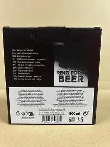 Čaše: Kriger krigla za pivo sa zvonom – 0,5 l - Staklena krigla zapremine — 15