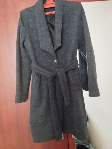 польто женская: Пальто на осень размер 44 состояние отличное цвет серый с поясом