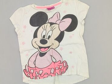 bezowe legginsy sportowe: T-shirt, Disney, 8 years, 122-128 cm, condition - Good