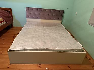 taxta dibcek: İkinəfərlik çarpayı və matras dəsti - Ölçü: təxmini 160x200 sm (foto — 4