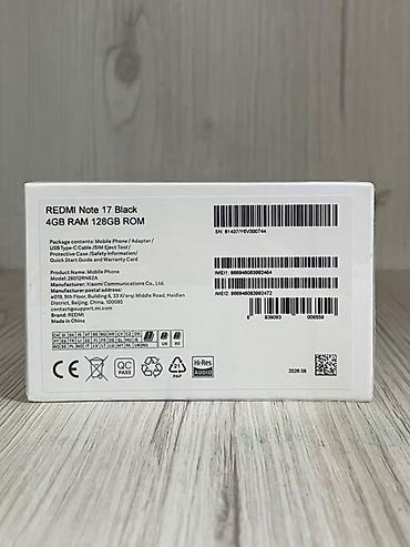 redmo note 14: Xiaomi Redmi Note 17 Black, 4 ГБ RAM / 128 ГБ ROM. Смартфон с большим — 2