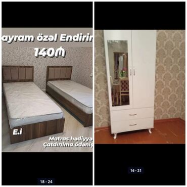 Yataq otağı dəstləri: Təknəfərlik çarpayı, Dolab, Yeni -da lalafo.az — 12 Yataq otağı dəstləri: Təknəfərlik çarpayı, Dolab, Yeni — 12