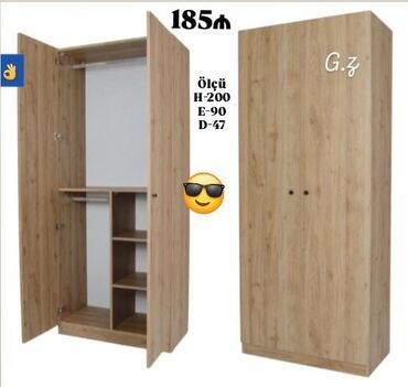 Masa və oturacaq dəstləri: Yeni, Düz dolab, Qarderob, paltar dolabı