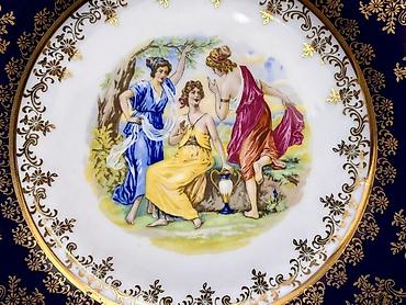 novruz süfrəsi: Boşqablar, 1 əd, rəng - Mavi, Farfor, Çexiya — 2