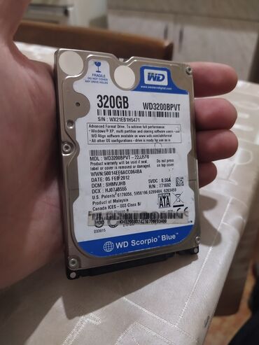 продаю жёсткий диск: Продаю Жёсткий Диск для ноутбука 320гб Western digital работает