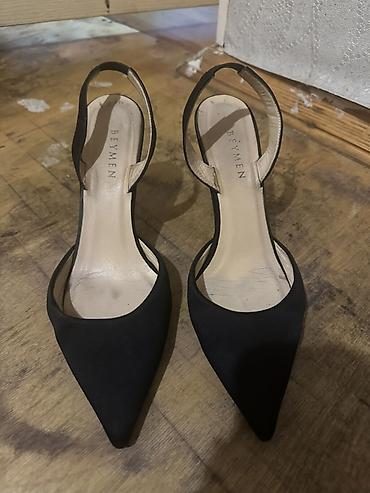 Tuflilər: Beymen qadın ayaqqabısı - Model: kəmərli slingback topuqlu ayaqqabı - — 1