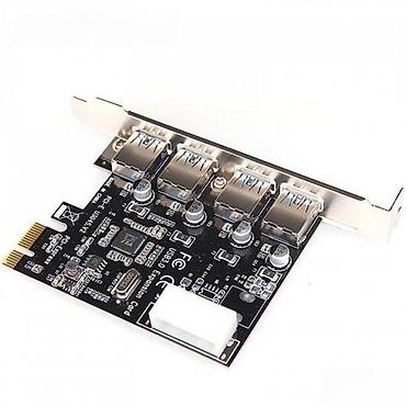 3 mmc big crystal: PCIE USB 3.0 KONTROLER 4PORT PCI-EXPRES KARTICA 5GBPS MOLEX | Filip — 2
