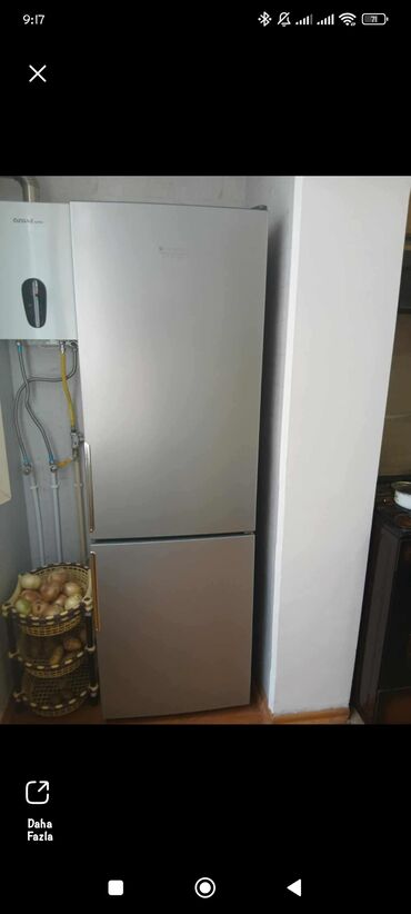 no frost soyuducu qiymetleri: İşlənmiş 2 qapılı Hotpoint Ariston Soyuducu Satılır, rəng - Boz