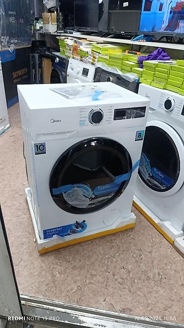 Стиральная машина автомат, Новый, Midea, До 8 кг, Фронтальная, Оптом at lalafo.kg Стиральная машина автомат, Новый, Midea, До 8 кг, Фронтальная, Оптом