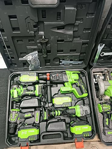 Наборы электроинструментов: Многофункциональный набор аккумуляторного электроинструмента 21V — 3