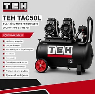 boya seti: Elan başlığı: Hava kompressoru TEH TAC50LUM-S988 3000W Elan mətni — 1