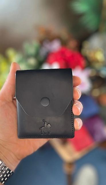 adore endirim karti: Minimalist kart-holder/cüzdan - Material: hamar toxumalı, qara rəngli — 1