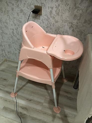 ana bala desti: Uşaq yemək kreslosu - Rəng: açıq çəhrayı - Material: möhkəm plastik — 2