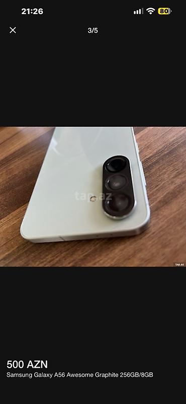 video regstrator: Samsung Galaxy A56, 256 GB — 3