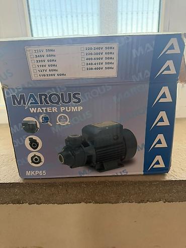 MARQUS MKP65 su nasosu
Satılır. 100azn. İstifadə olunmayıb. Təzədir