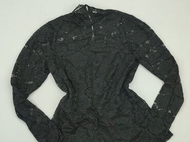 czarne bluzki z długim rękawem zara: Blouse, M (EU 38), condition - Very good