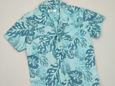 koszula w stylu hawajskim: Koszula 12 lat, stan - Dobry, kolor - Błękitny