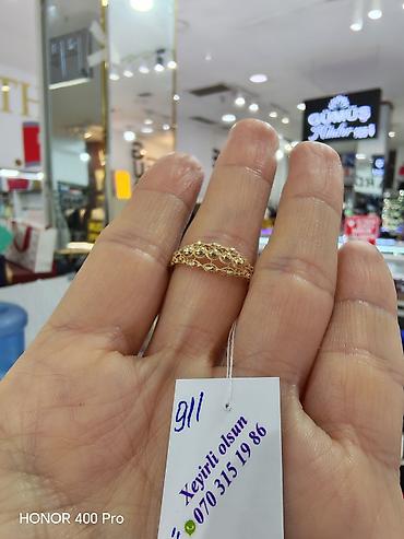 zergerlik: Toy, Üzük, Sarı qızıl, 585 Əyar, Qaşsız — 2