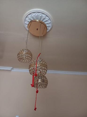 lüst: Çılçıraq, 3 lampa, Metal — 1