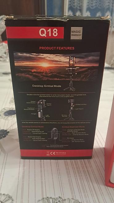 kondisioner stabilizator: Q18 Fill Light Gimbal Stabilizer – smart izləmə funksiyalı — 4