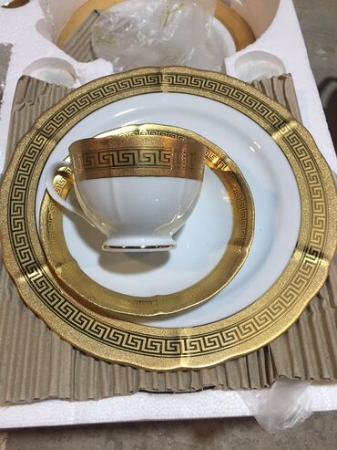 Nahar dəstləri və servizlər: Nahar dəsti, rəng - Qızılı — 2