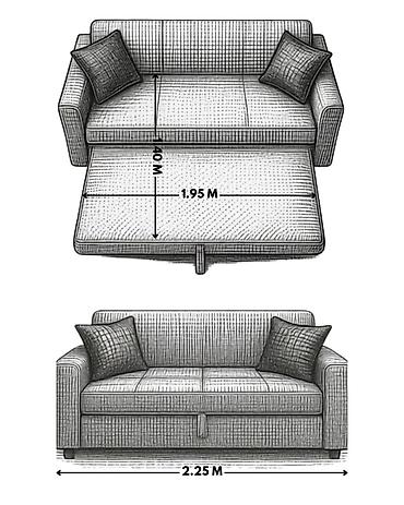mebel home: Divan-kravat, Yeni, Açılan, Parça, Şəhərdaxili pulsuz çatdırılma — 5